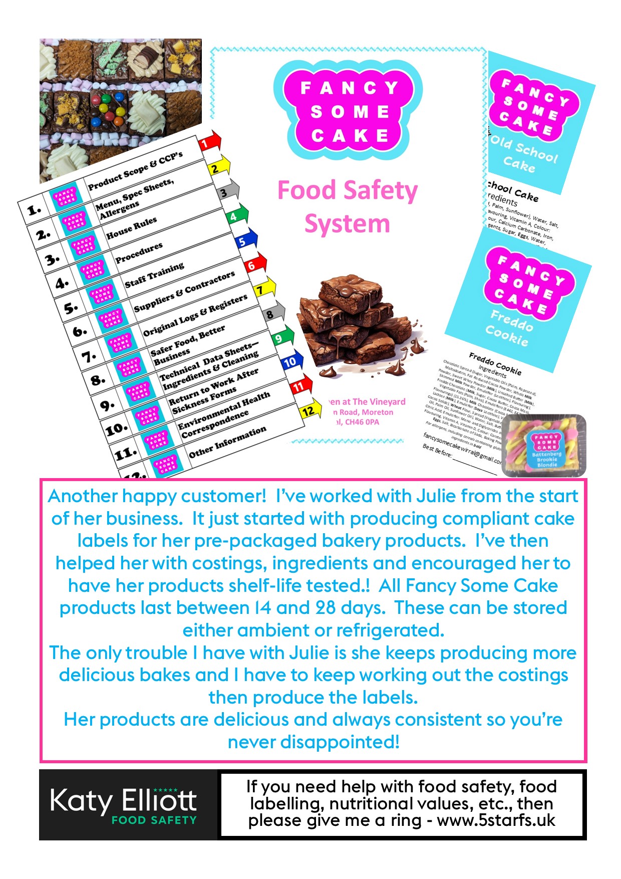 Bespoke Food Safety System & Food Labelling