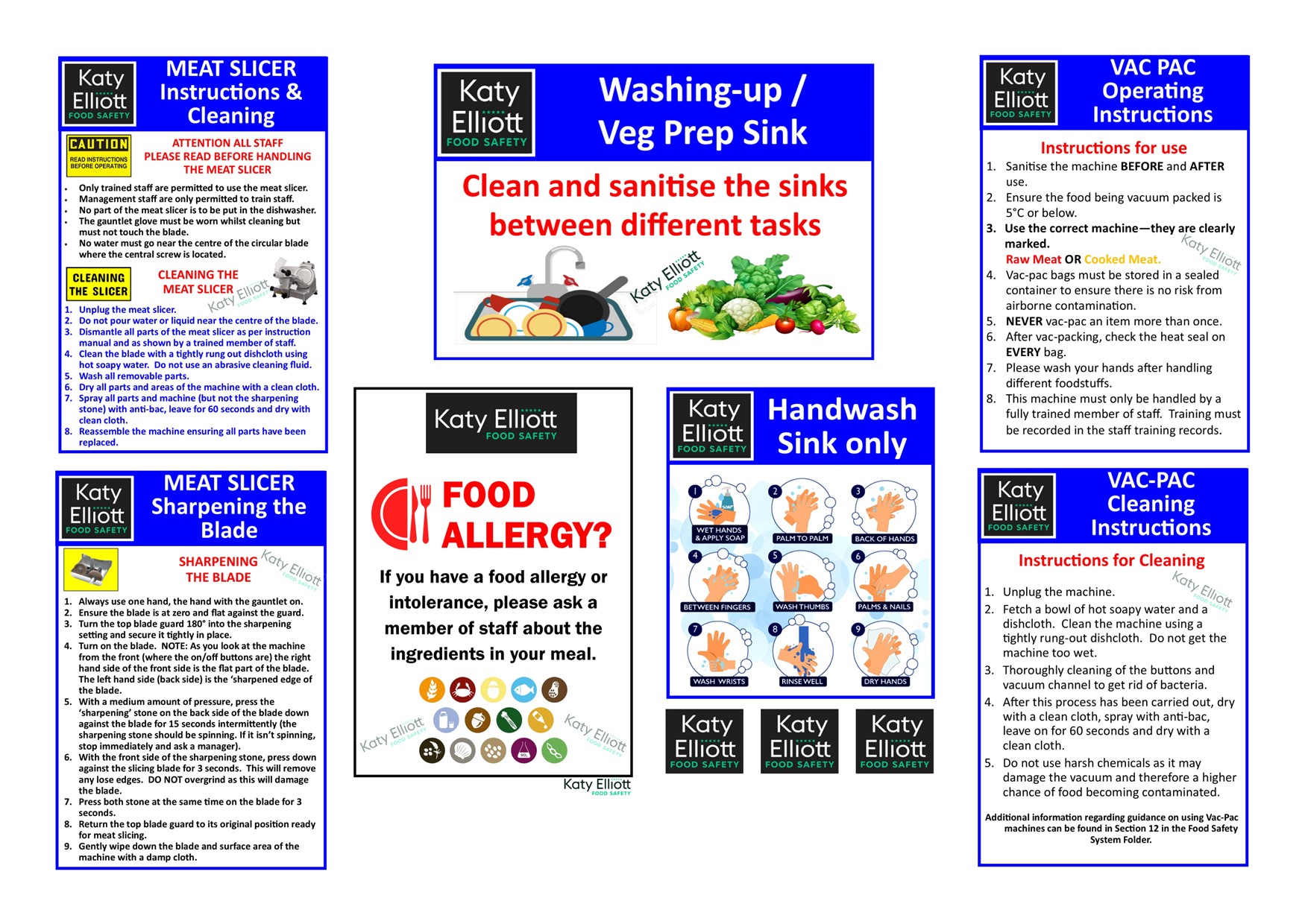 Bespoke Food Safety Posters